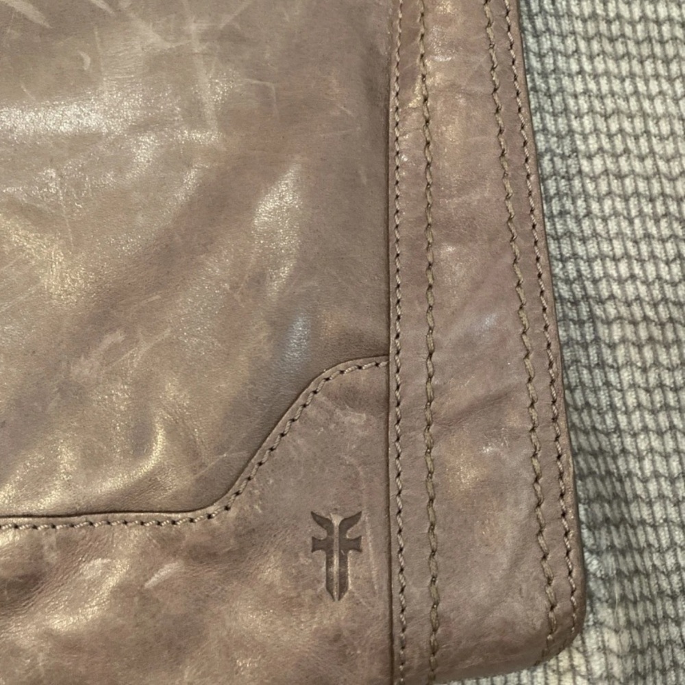 Frye Taupe Leather Crossbody Bag - Picture 2 of 10